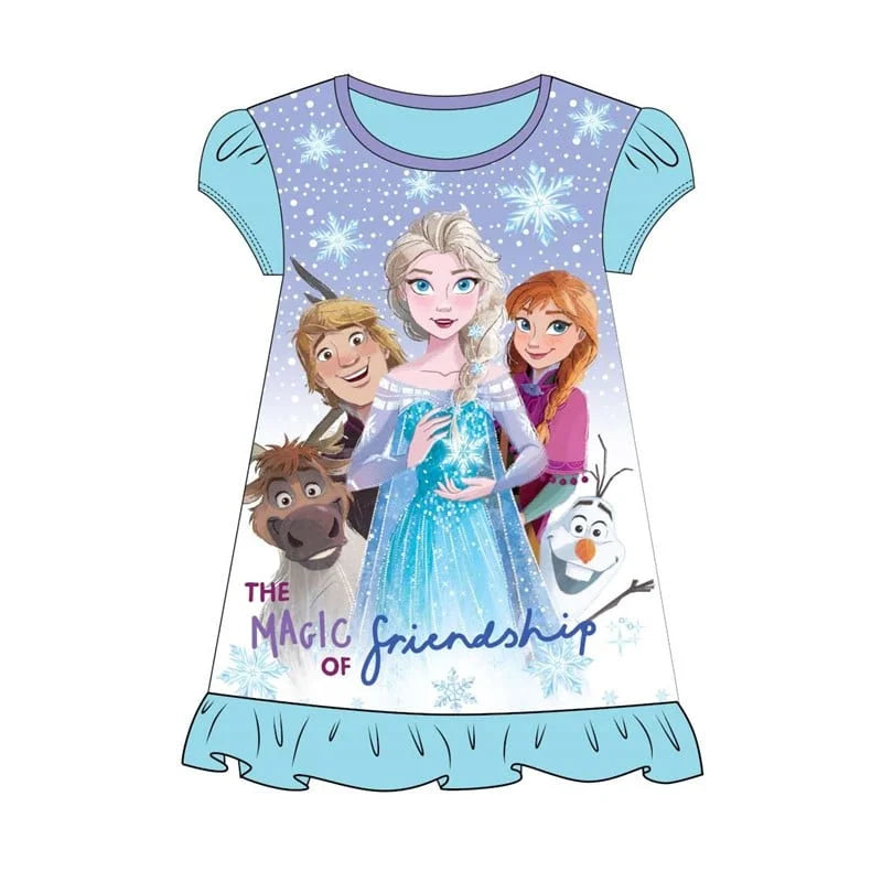 Girls Frozen Frill Pyjama Dress